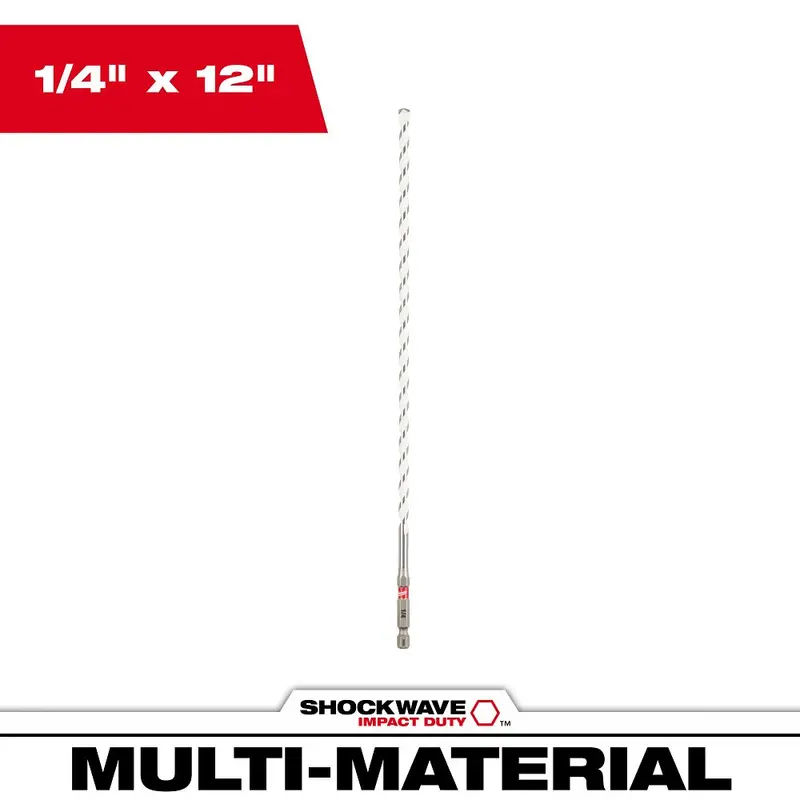Milwaukee Shockwave Impact Duty Carbide Multi-Material Drill Bit — 5/64" (48-20-8887) 1