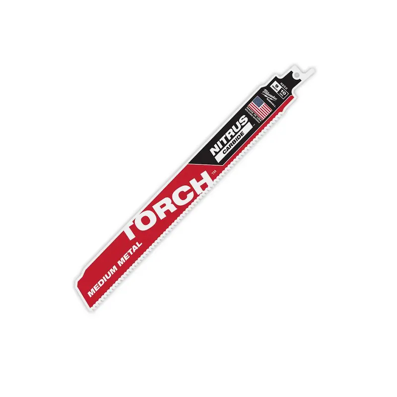 Milwaukee Torch Sawzall Blade – 6", 10 Tpi, Nitrus Carbide Coating For Medium Metals, 48-00-6252 1