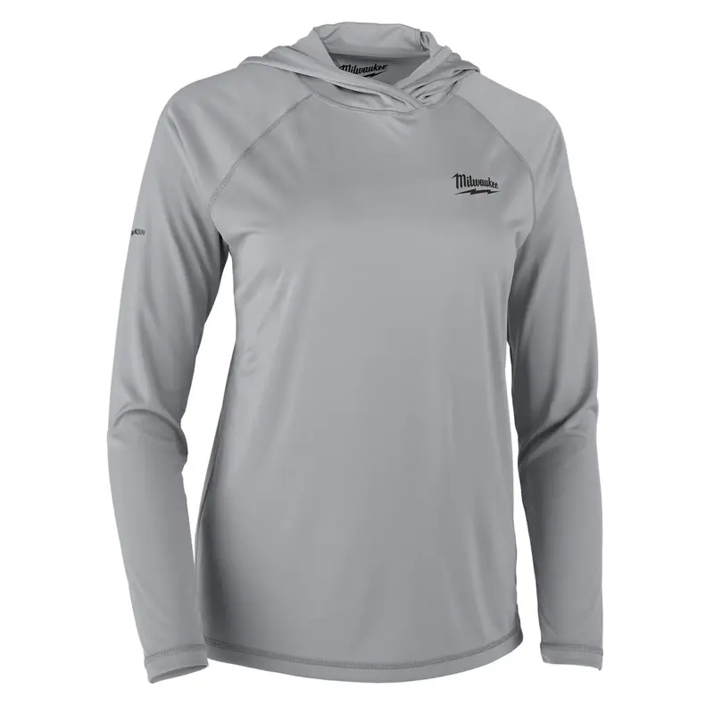 Milwaukee Women’S Workskin Hooded Sun Protection Shirt – Gray, Size 2X (F550G-2X) 1