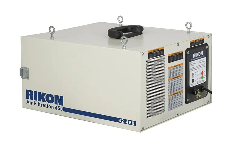 Rikon 450 Cfm Compact Air Filtration System For Home Workshops 1