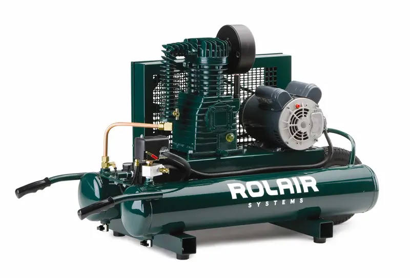 Rolair 6820K17D Dual-Voltage (120V/230V) Industrial Wheeled Air Compressor 1