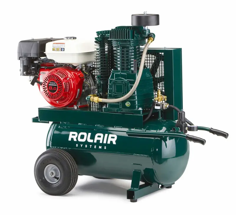 Rolair 8230Hk30 Mobile Gas Air Compressor On Rolling Cart 1