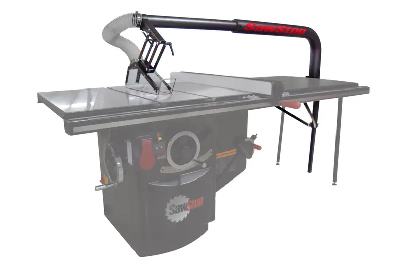 Sawstop Floating Overarm Dust Collection Guard – Adjustable Height Design 1