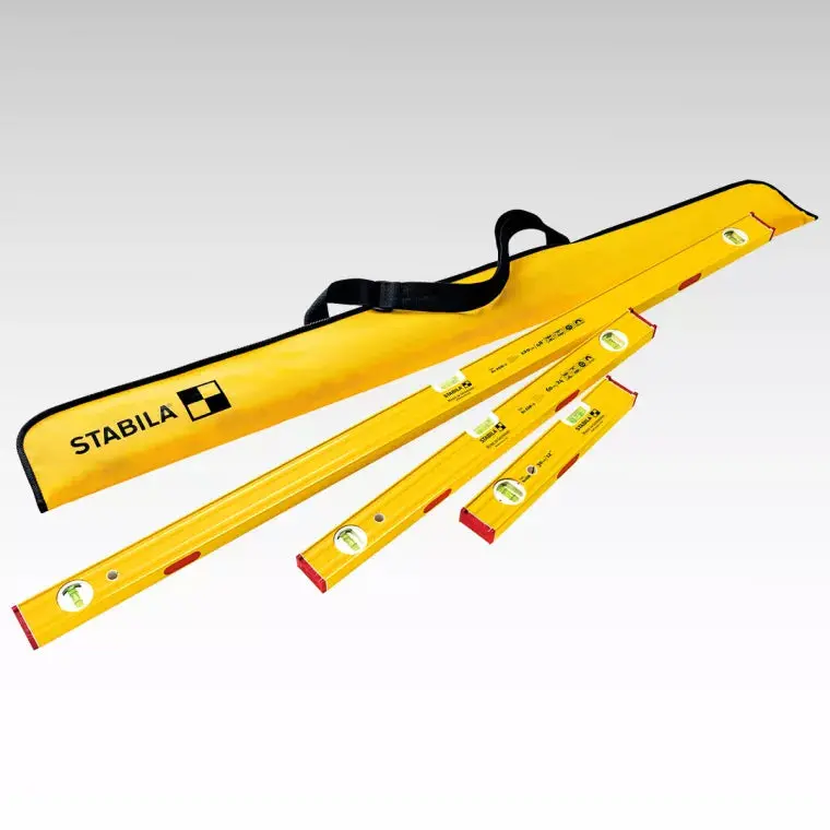 Stabila Pro Set 80 Asm Spirit Level Bundle – 12", 24", And 48" Models With Carrying Case 1