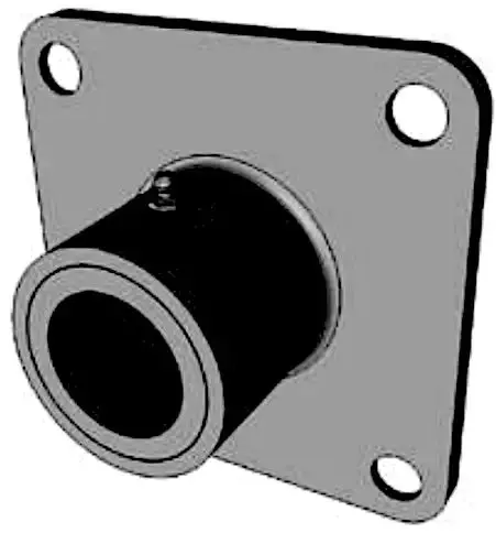 2" Bronze Flange Bearing For Screw Conveyor Support Applications 1