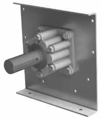 3-Inch Hammond Trough End Roller Bearing With Drive Shaft Mount 1