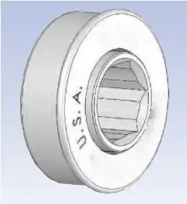 48Fh40 Hex-Bore Pillow Block Bearing – 5/8-Inch Hexagonal Shaft Fit 1