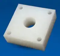 5/8" Plastic Four-Bolt Flange Bearing – Non-Corrosive & Self-Lubricating 1