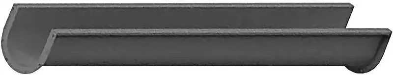 Double-Flanged 14" Screw Conveyor Trough — 6 Ft Length 1