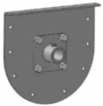 Style 100 Trough End — Designed For 9" Screw Conveyors & 2" Bearings 1