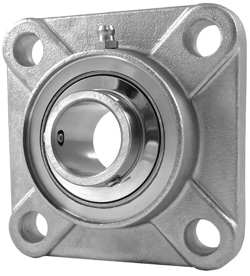 Sucsfm212-39 Stainless Steel 4-Bolt Flange Bearing – 2-7/16" Bore 1